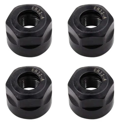 4Pcs ER11-A Type M14 Thread Collet Clamping Hex Nuts, for CNC Milling Chuck Holder Lathe