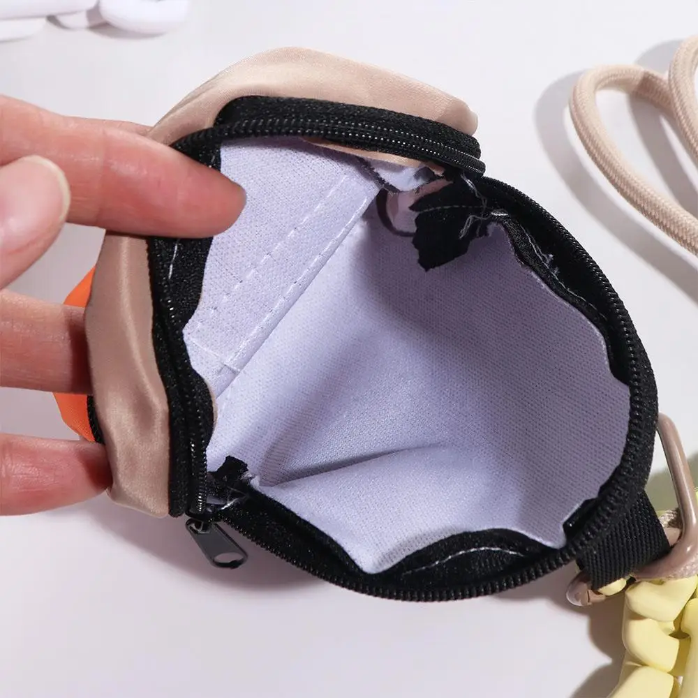 Creative Macaron Color Mini Coin Purse Multifunctional Backpack Pendant Key Chain Wallet Durable Anti Loss Earphone Bag Camping