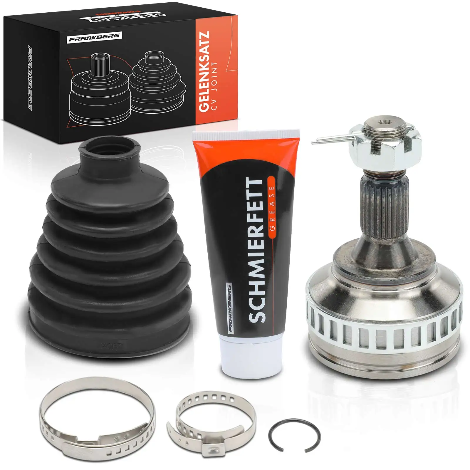 Frankberg 1x Ensemble de joints d'arbre de transmission essieu avant pour Peugeot 306 Break Cabriolet 405 II 1.9L 32726W 32739Z 3272Y5 3273P5 810076