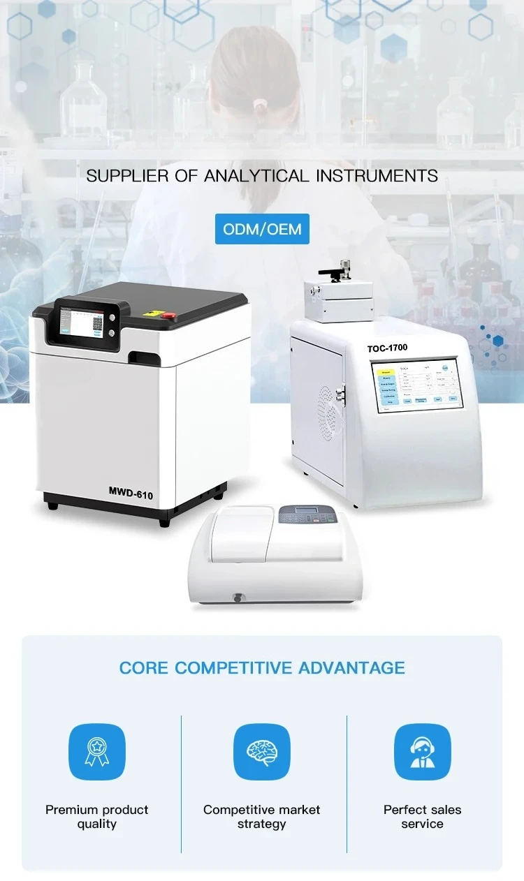 TOC-2000 Высокотемпературный анализатор органического угля сгорания и общим анализером TOC