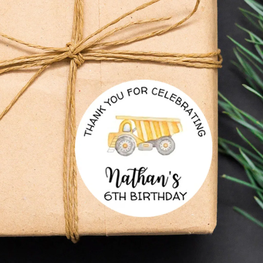 90pcs Custom Personalized Name & Birthday Stickers (For Baptism, Parties & Gift Wrapping)