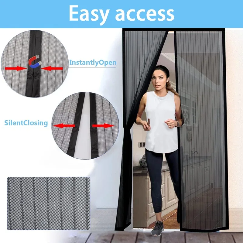 magnetic mosquito net living room curtain antiinsect net ventilation curtain magnetic net automatic door closing screen window