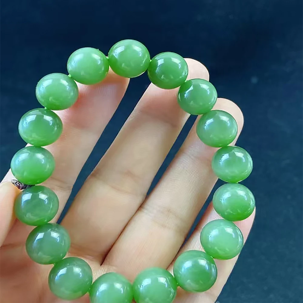 Hetian-pulsera de Jade, Jade, Ojo de Gato, color rosa y verde, joyería HTB001