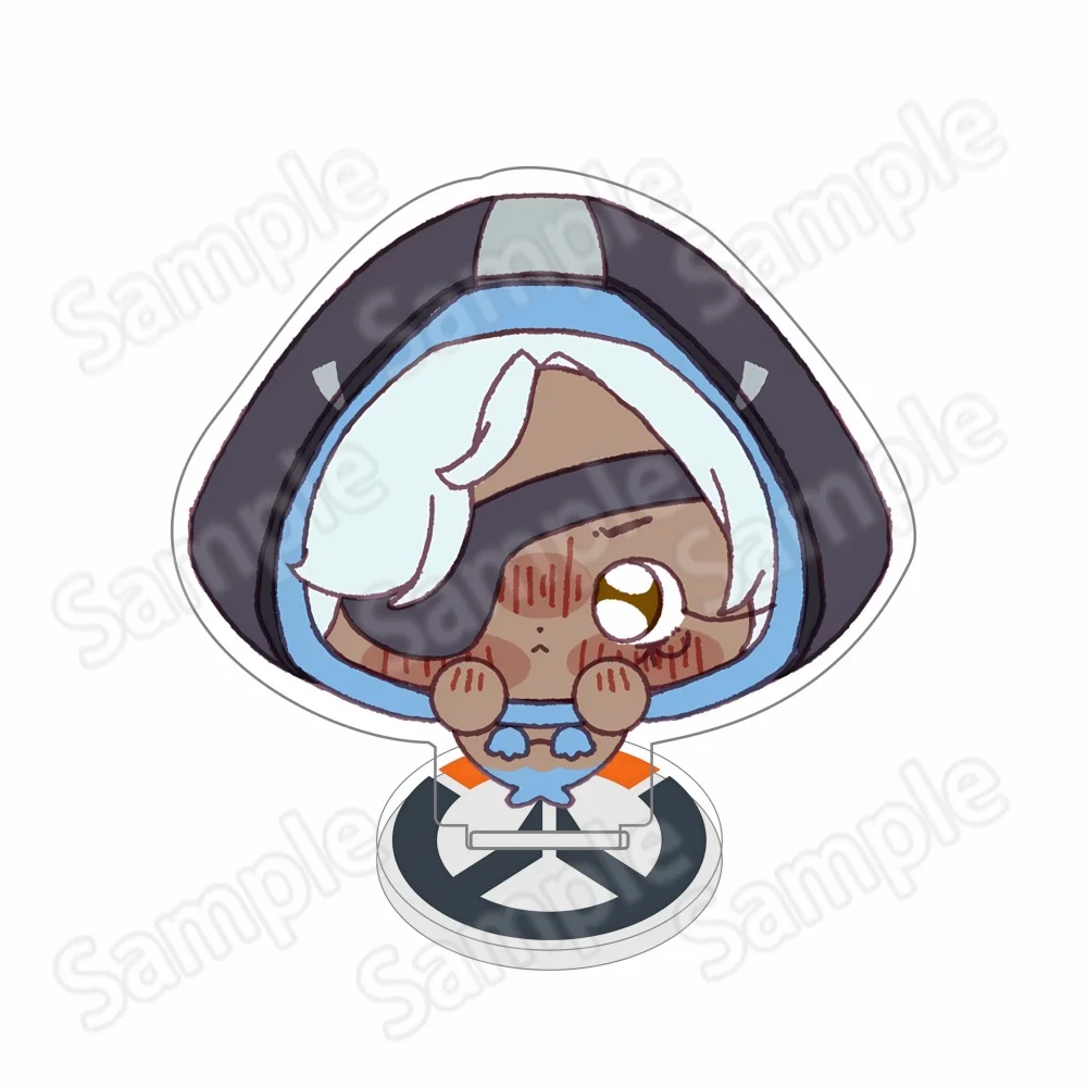 Ganme Overwatch2 New 10cm Acrylic Standee Keychain D.Va Mercy Kiriko Tracer Widowmaker Game Figure Pendant Fans Gift view 5