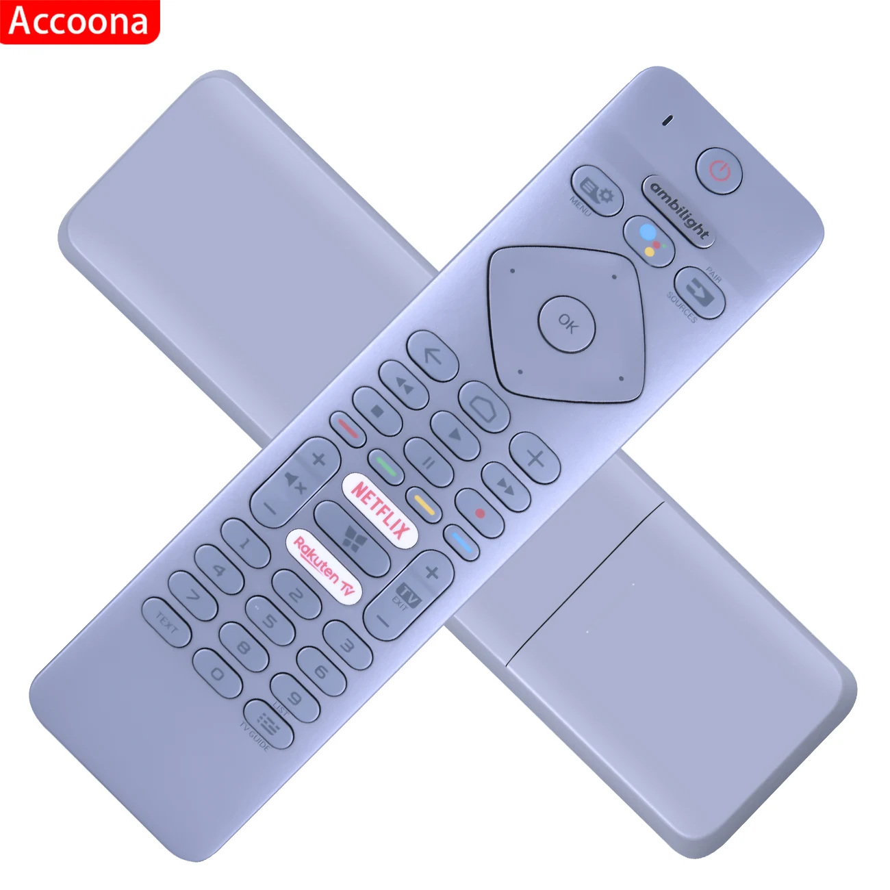 Voice remote control for Philips YKF456-A001 RC4154403/01R 7300 Series 43/50/55/65/75 PUS7304 PUS7354 7500 Series PUS7504