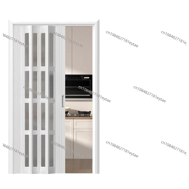 Customized size, contact customer service before purchase PVC kitchen folding door non-punching sliding door partition invisible