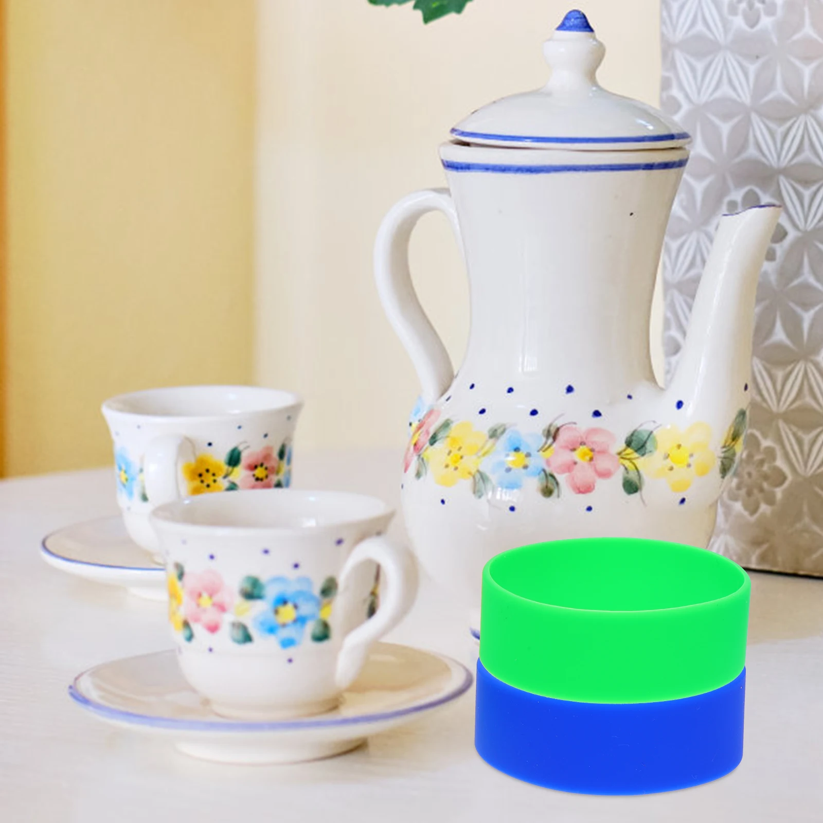 

10 Pcs Dye Sublimation Silicone Tape Water Bottle Accessories Supplies Mug Heat Resistant Silica Gel Elastic Band Wide
