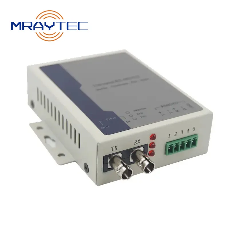 Serial RS485 RS422 To Fiber Modem Ethernet Optical Fibre Media Converter DC 5V Duplex SM 20km SC ST FC Compatible Moxa