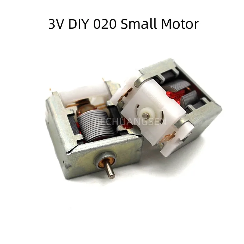 10PCS/LOT 020 Small Motor Square Micromotor DC 3V DIY Scientific Experiment Toy Miniature DC Motor