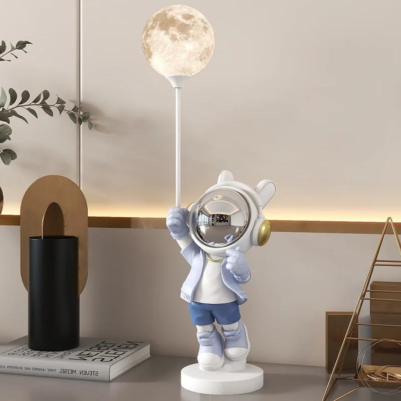 

Light Luxury Listen To The Song Astronaut Decoration Figure Creative Resin Desktop Decor Modeling Cool Spaceman Ornaments