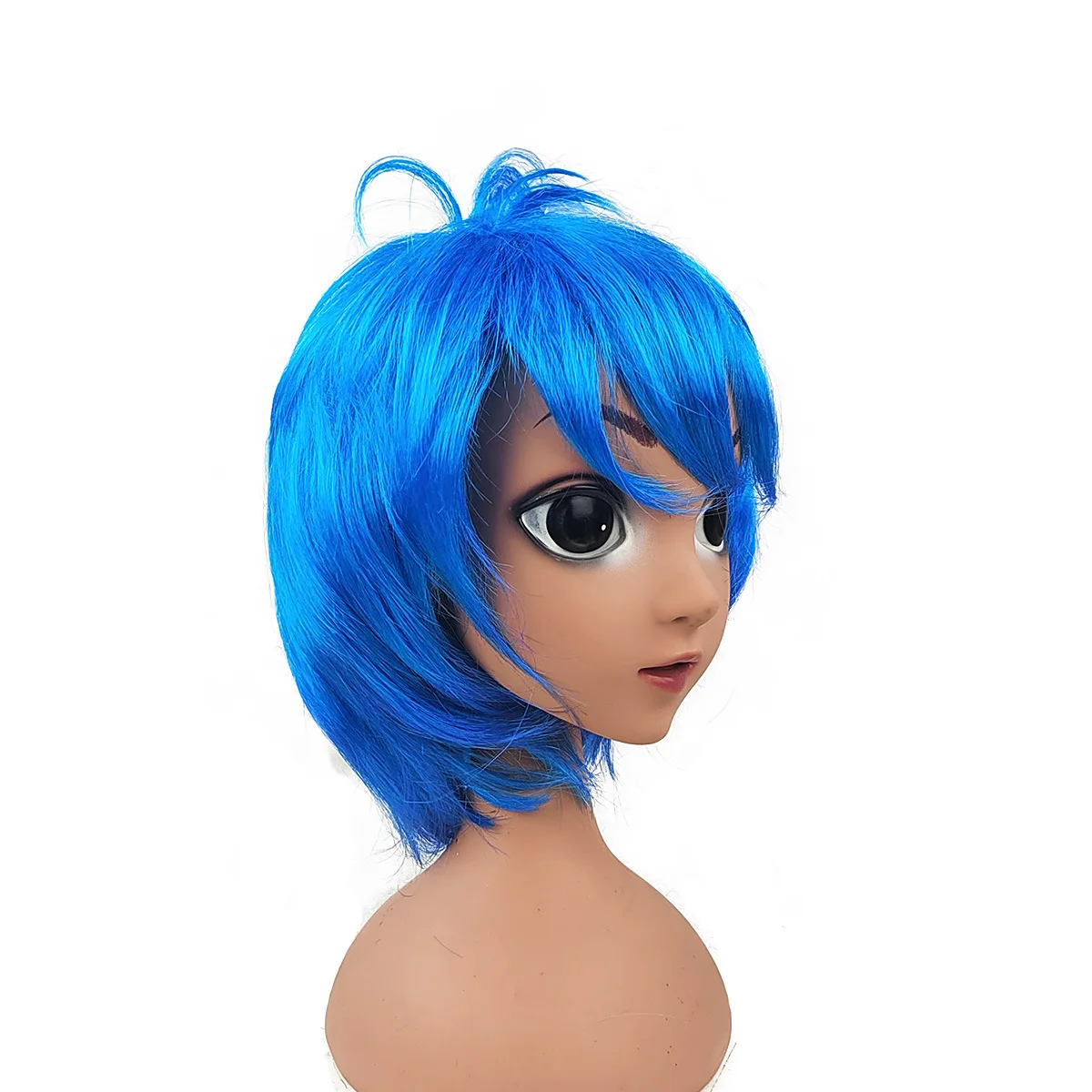 Zielona peruka Krótka kręcona zielona peruka Bob dla kobiet Nowe postacie filmowe Halloween Cosplay Peruki Inside Out 2, akcesoria Cosplay
