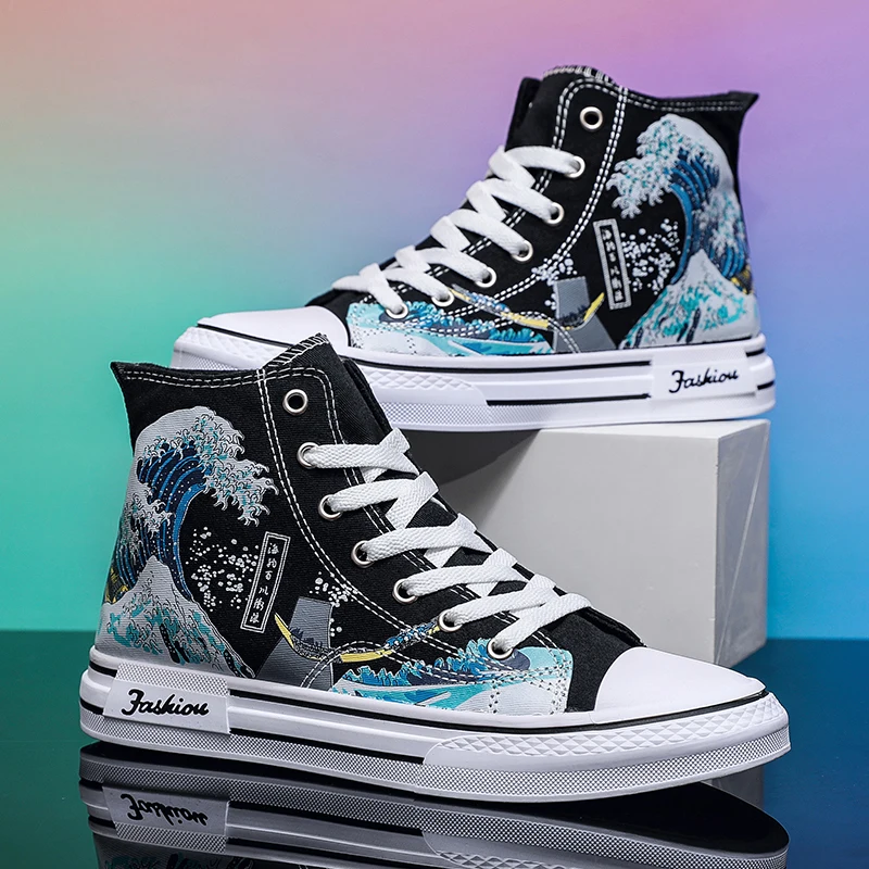 Designer Men Canvas Shoes 2026 Fashion Breathable Sneakers Outdoors Anti Slip Running Shoes for Men Street Trend Student Sneaker