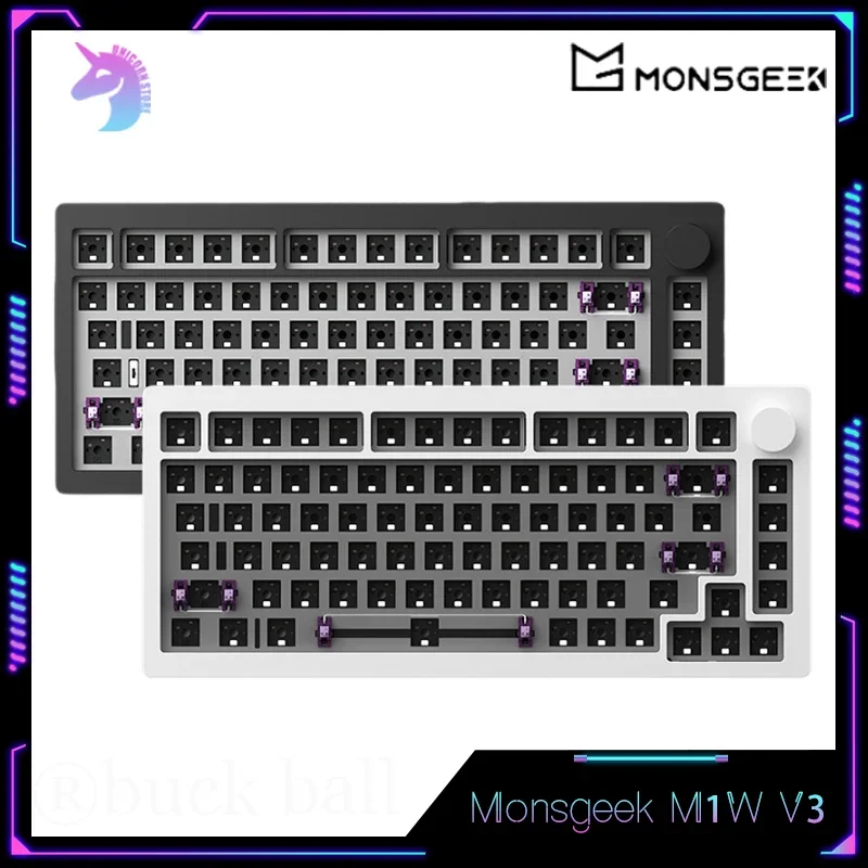 

Monsgeek M1W V3 Gamer Keyboard kit Aluminum Wired Mechanical Keyboard 82keys 3 Mode Hot-Swap Customization Keyboard M1W Keyboard