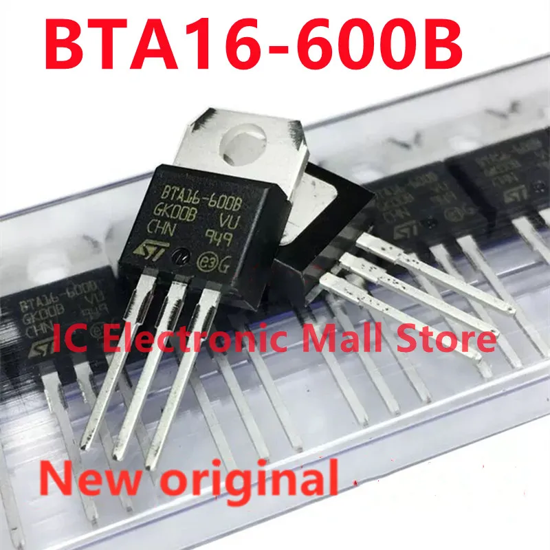 50PCS/Lot new original BTA16-600B BTA16-600BRG 600V 16A bidirectional thyristor TO-220 transistors