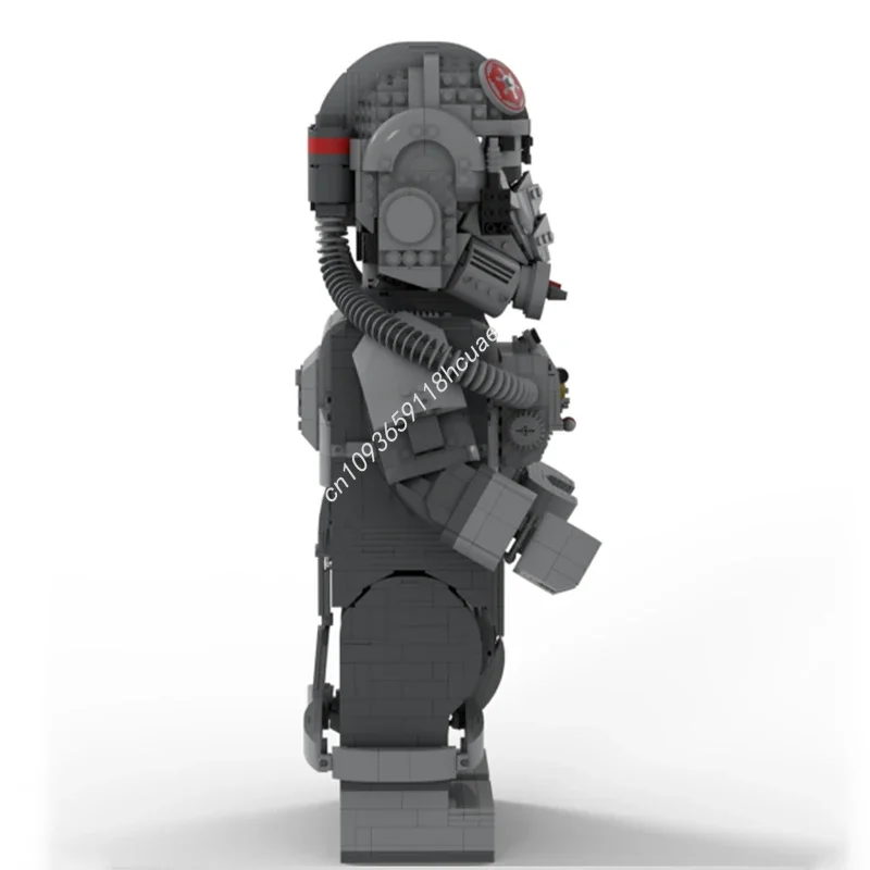 Moc-75429 스타 배틀 AT-AT 드라이버 메가피규어 헬멧 모델 빌딩 블록 벽돌 Diy 크리 에이 티브 조립 교육 완구 선물