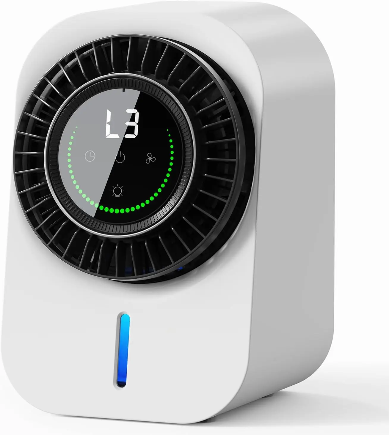 

Portable Air Conditioners, Personal Evaporative Air Cooler with 3 Speeds &12H Timer, 600ML Cooling Fan Mini Air Conditioner