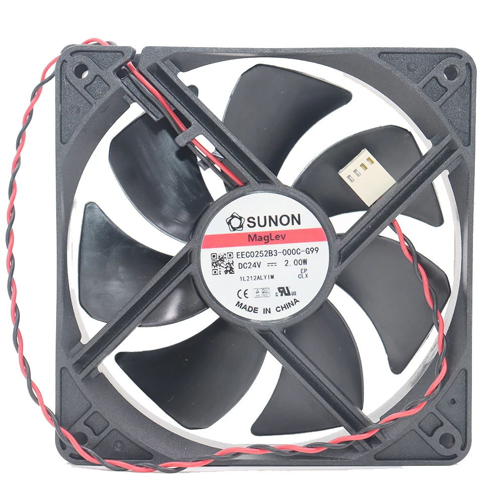 Brand new original EEC0252B3-000C-G99 A99 SUNON 12CM silent 24V cooling fan fan
