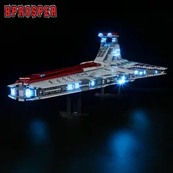 Hprosper-Luz LED de 5V (sin modelo) para LEGO Star Wars 75367, Lámpara decorativa de bloques de construcción clase Venator, Republic Attack Cruiser