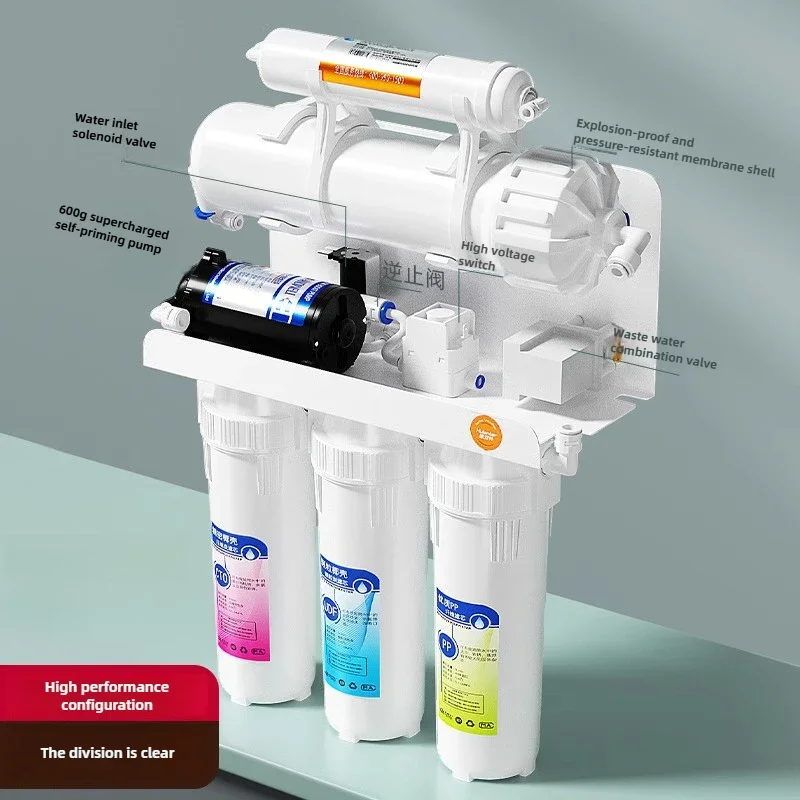 

Pure water machine Household bucketless large flow water purifier Intelligent double outlet ro reverse osmosis water purifier