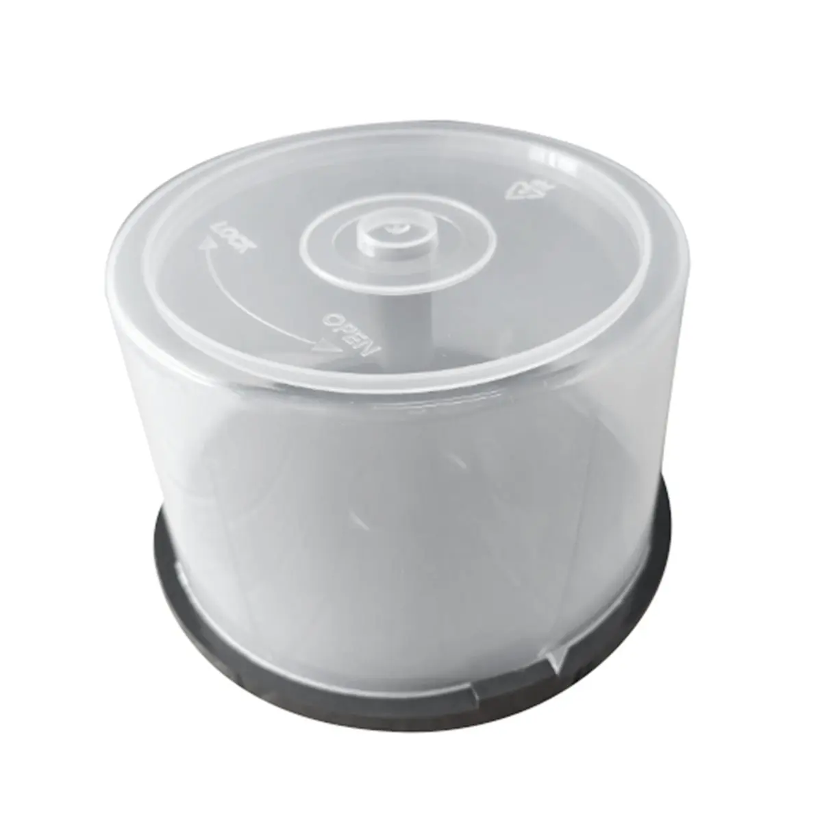 ABGN 1pcs Large Capacity CD/DVD Storage Container Clear Plastic DVD Holder Compact Disk Organizer Space-Saving Design