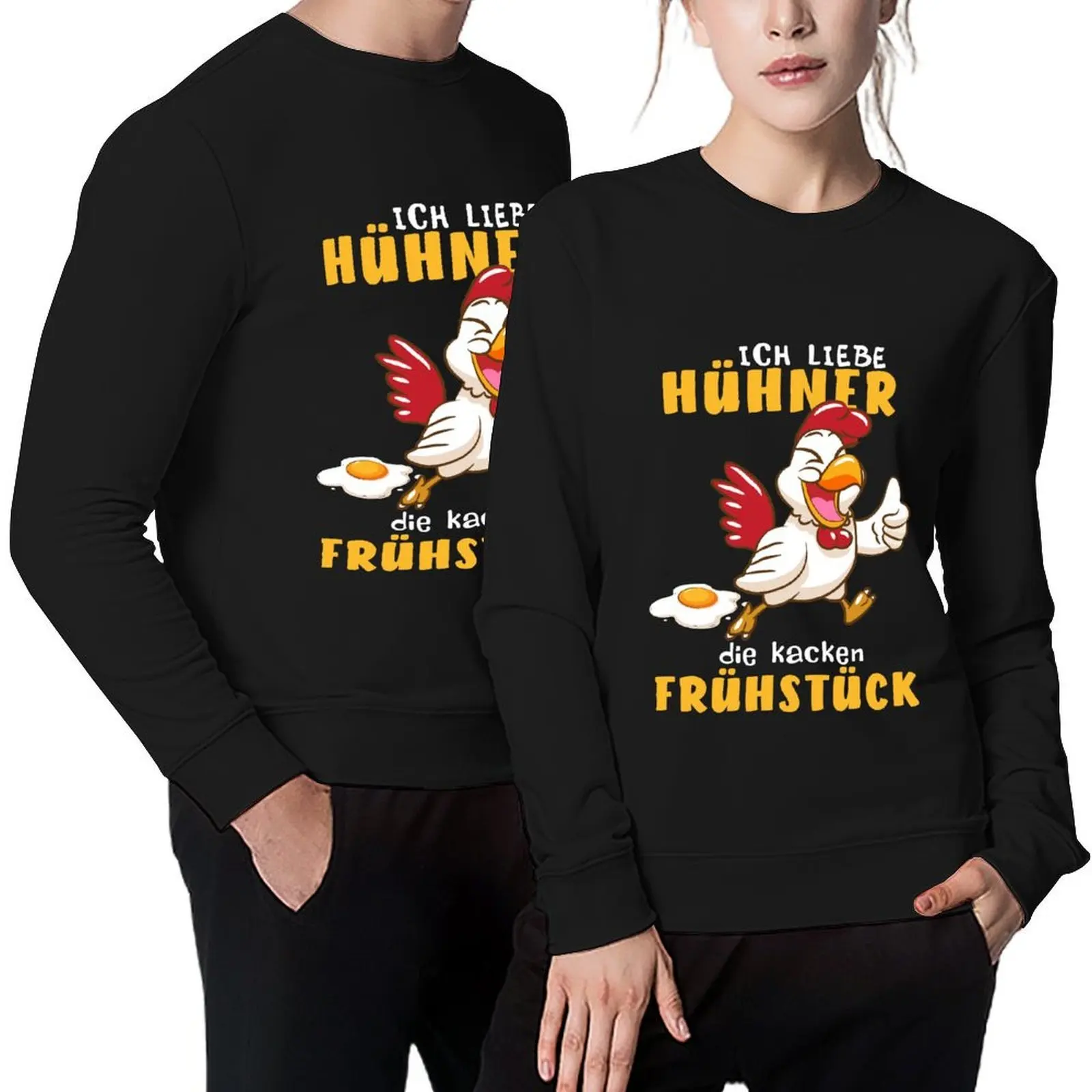 

ich liebe Hühner die kacken Frühstück Landwirt Bauer Eier Pullover aesthetic clothing autumn mens clothing sweatshirts for men