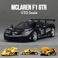 1/32 McLaren F1 GTR Super Sport Toy Car Model Diecast Vehicle Miniature Sound & Light Collection Gift For Children Kid Boys