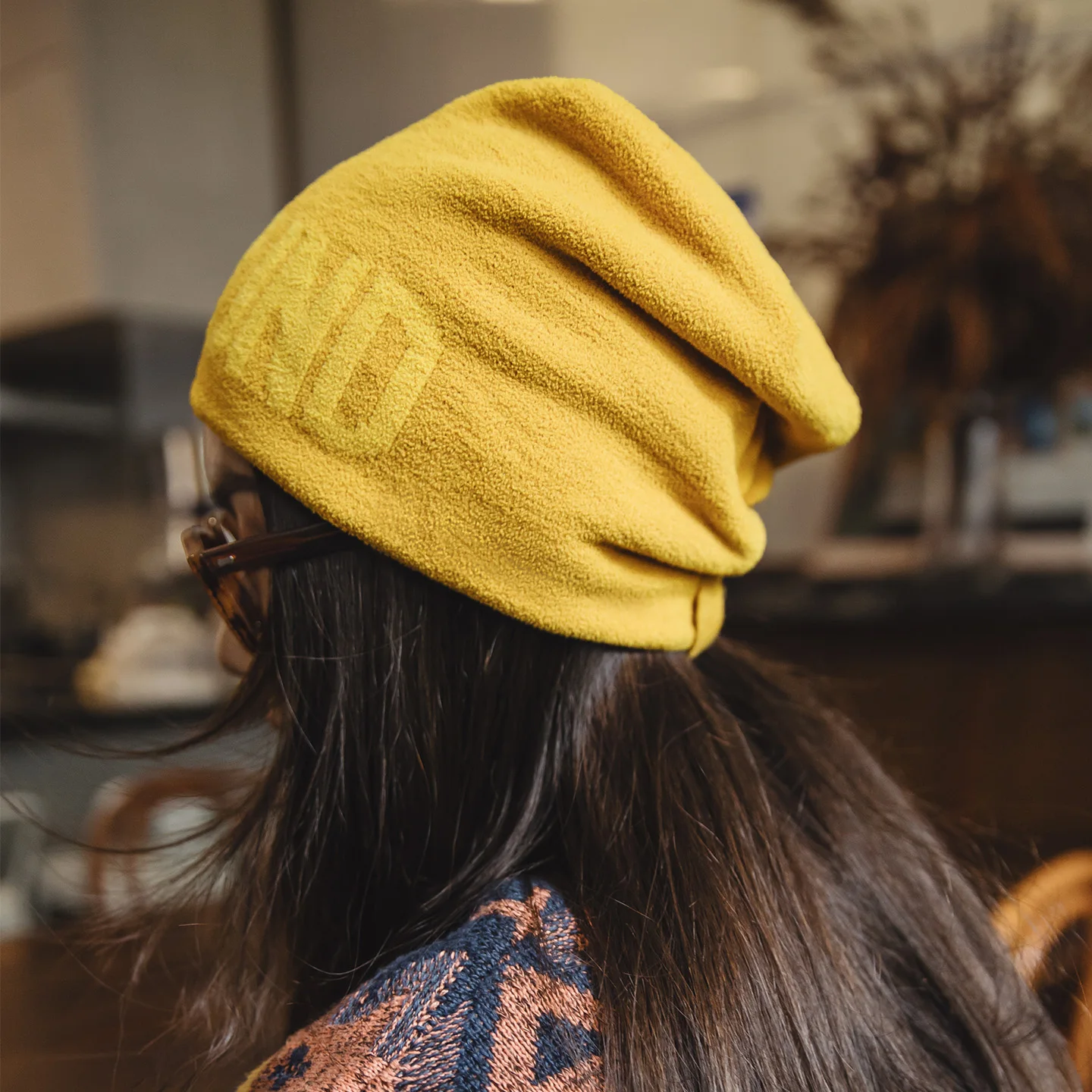 Cozy Yellow Knit Beanie for Women - Warm Winter Hat