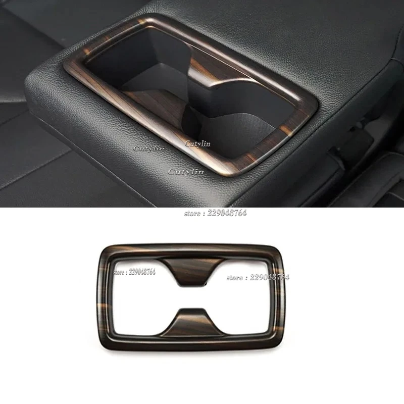 For Toyota Highlander 2020 2021 2022 Car Interior Peach Wood Decoration Instrument Console Gear Water Cup Cover Air Vent Trims