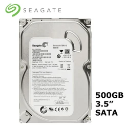 3.5-Inch Seagate  Internal Mechanical Hard Disk SATA2/SATA3 6Gb/S 500GB HDD 7200RPM 32MB Buffering Suitable For Desktop PC