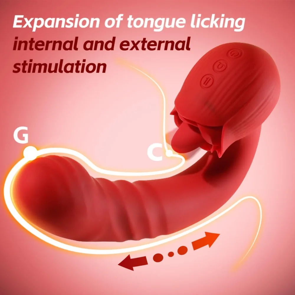 Clit Likken Vibrator voor Vrouwen Vagina G-Spot Vibrator Dildo Orale Tong Vrouwelijke Masturabtor Wearable Panty Adult Sex Toy 18+