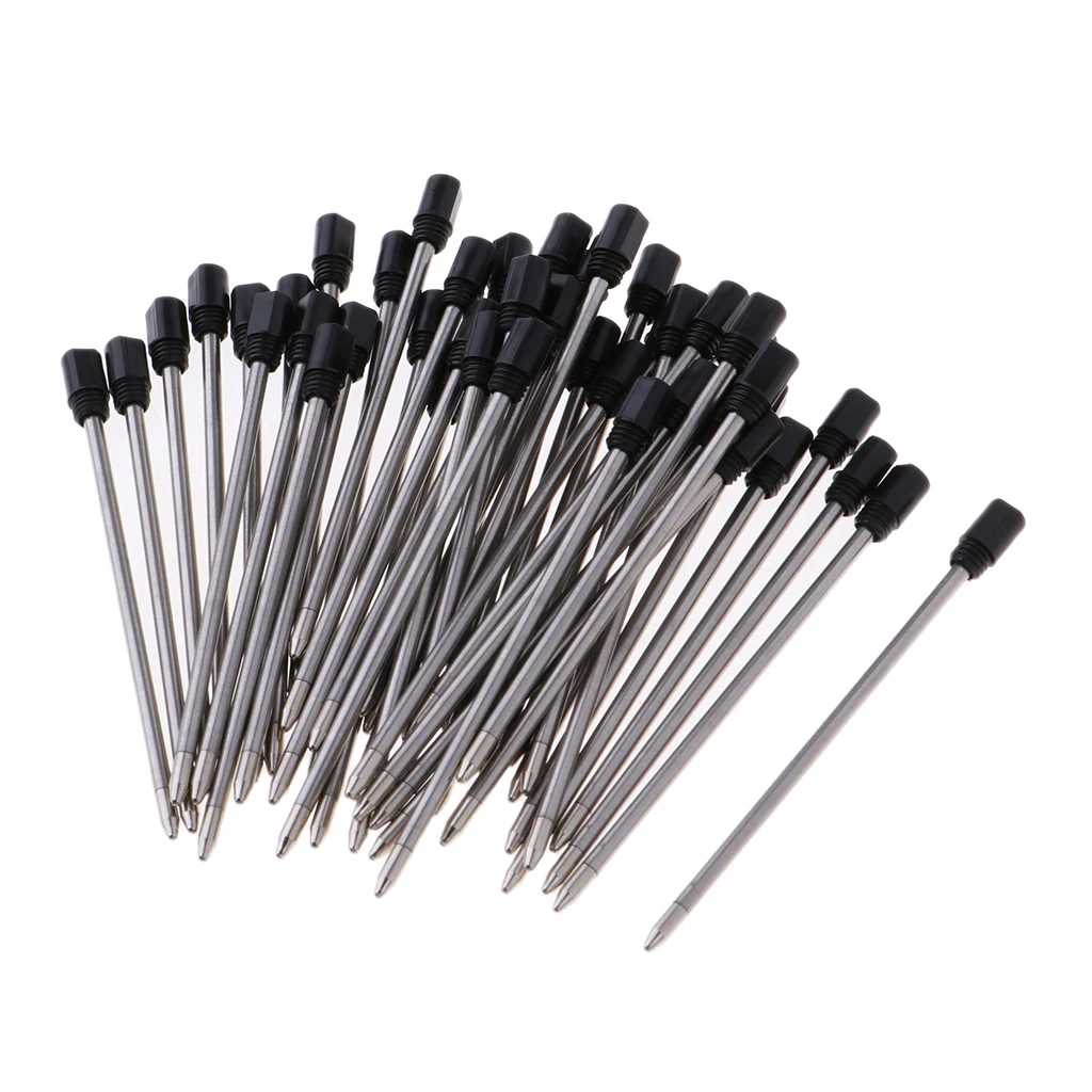 

Set of 50 Standard Ink 1mm Rollerball Pen Refills Replacement Parts
