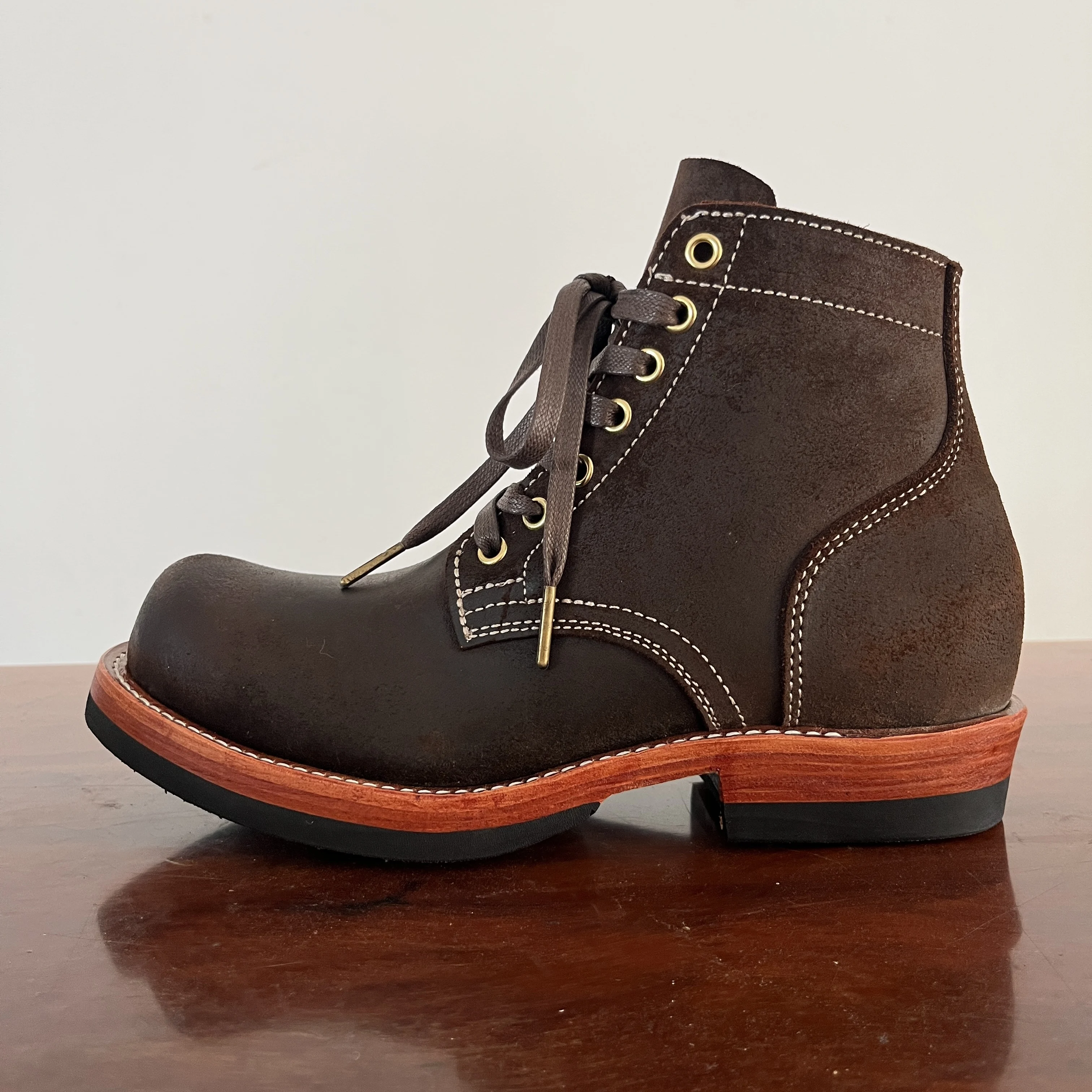 C413 RockCanRoll Size 35-52 Super Quality Genuine Italian Cow Leather Handmade Goodyear Welted Boots Custom Made Service OK - Image 4