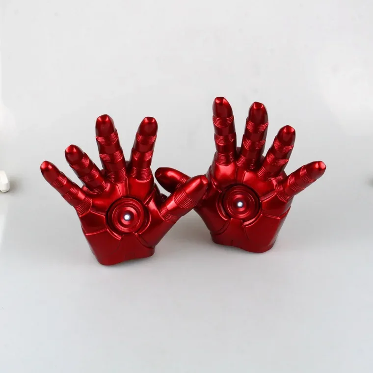 1 pair 1/1 Cosplay superhero Ironman Mark 3 LED light Gloves Figure model Cos costume party Anime Stage show Comic-con Props toy