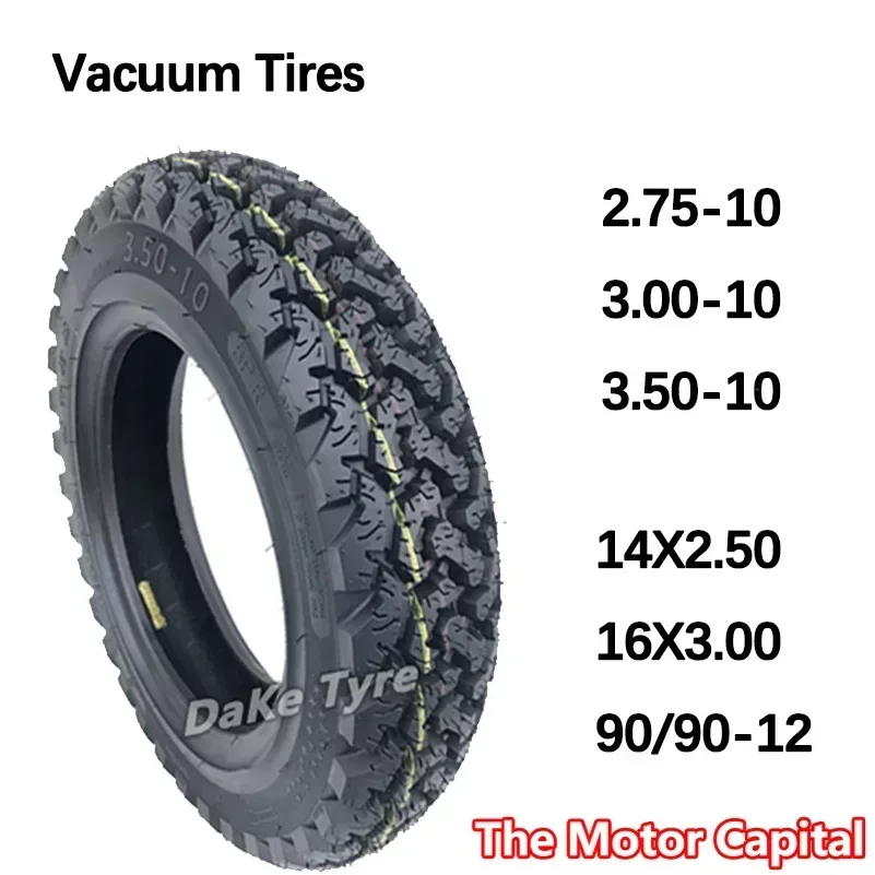 

3.00-10 16X3.0 90/90-12 Tubeless Vacuum tyre Tire for Honda DIO Scooter Electric Bike E-Bike E-scooter