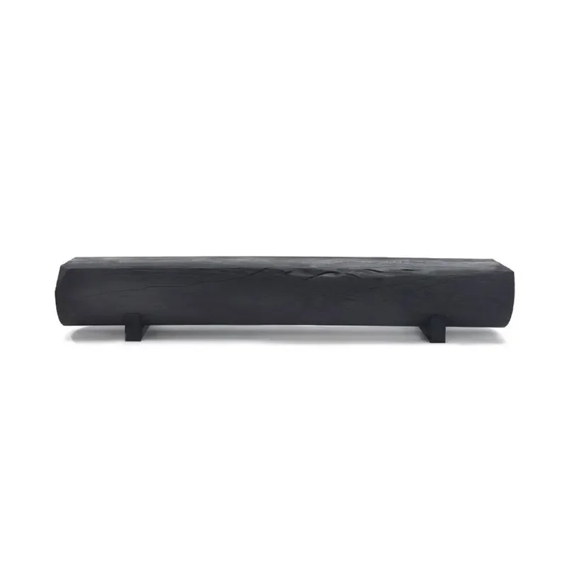 TAO Log bench designer TV cabinet black stool home modern simple famous Xuanguang shoe changing stool