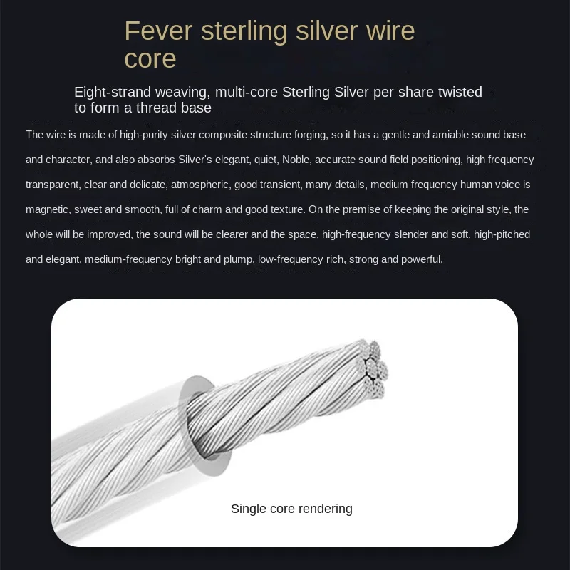 Lightning to 2RCA 1/2 iPhone Audio Cable HIFI Sterling Silver Phone Amp Speaker Cable Upgrade Cable