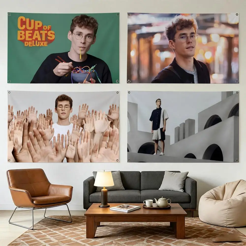 Lost Frequencies Disc jockey Flags Wall Hanging Outdoor Garage Room Decorative fashion gift Background