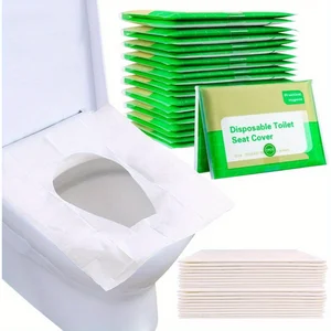10/30/60/100pcs Disposable Toilet Seat Covers | Flushable Paper, Portable Sanitary Cushions for Travel, Public Restrooms, Hotels