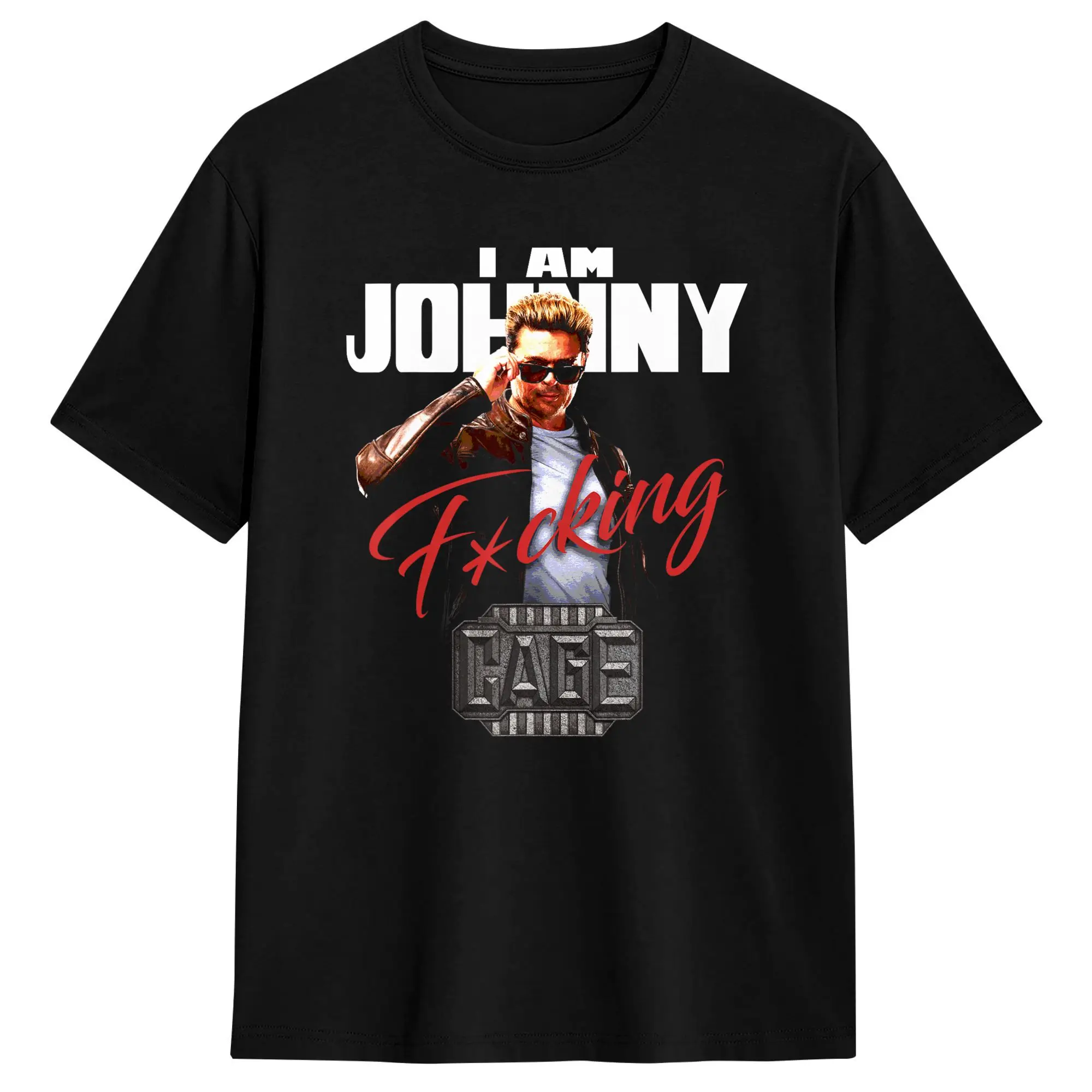 Men T-Shirt I Am Johnny Cage Mortals Kombats T Shirts Trendy Cool  Beach Tees Y2K Casual Cotton Tops Plus Size 5XL