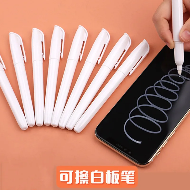 

10/2 шт., белый жидкий мел, стираемый маркер-ручка для стеклянных окон, доска, окно, белая ручка, моющаяся стираемая