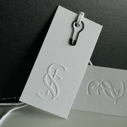Customizable Printed Fashion Paper Hang Tag for Garments Premium Tag for Shirt and Clothing Accessories