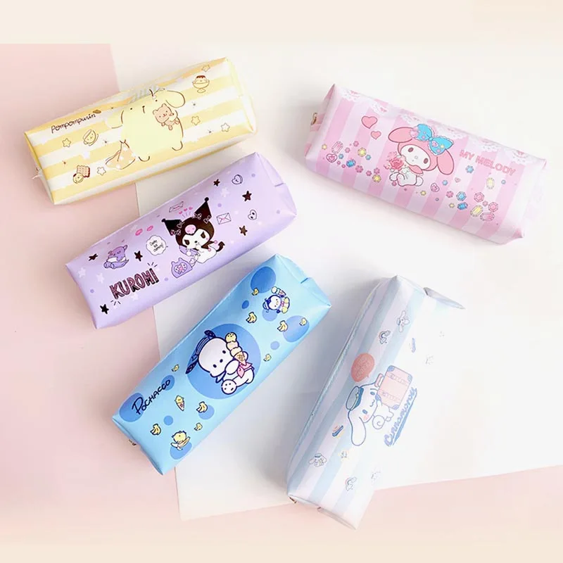 Imagem -02 - Criativo Disney Ponto Lápis Case Bonito Coin Purse Papelaria Pen Bolsa Material Escolar Escritório 15 Pcs por Lote