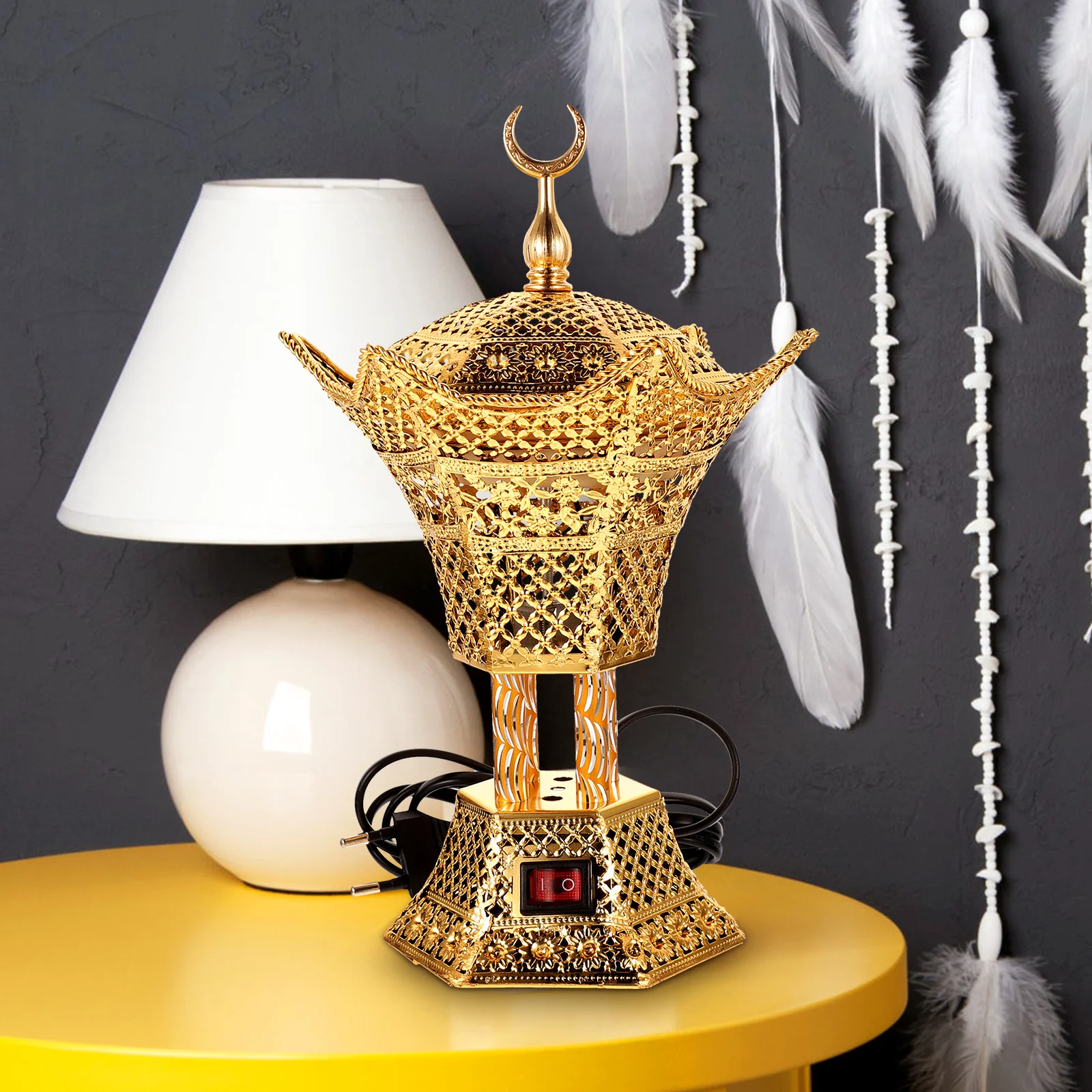 

Censer Burner Electric Home Decor Southeast Asia Decorative Iron Plug in Insence