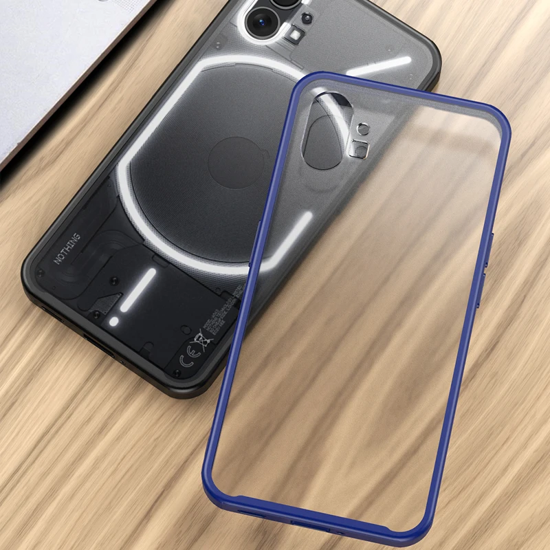 Case For Nothing Phone One 1 2 Bumper Cover For Nothing phone 2 1 Protective Coque Back Bag 360 Matte Soft TPU Armor Funda Shell
