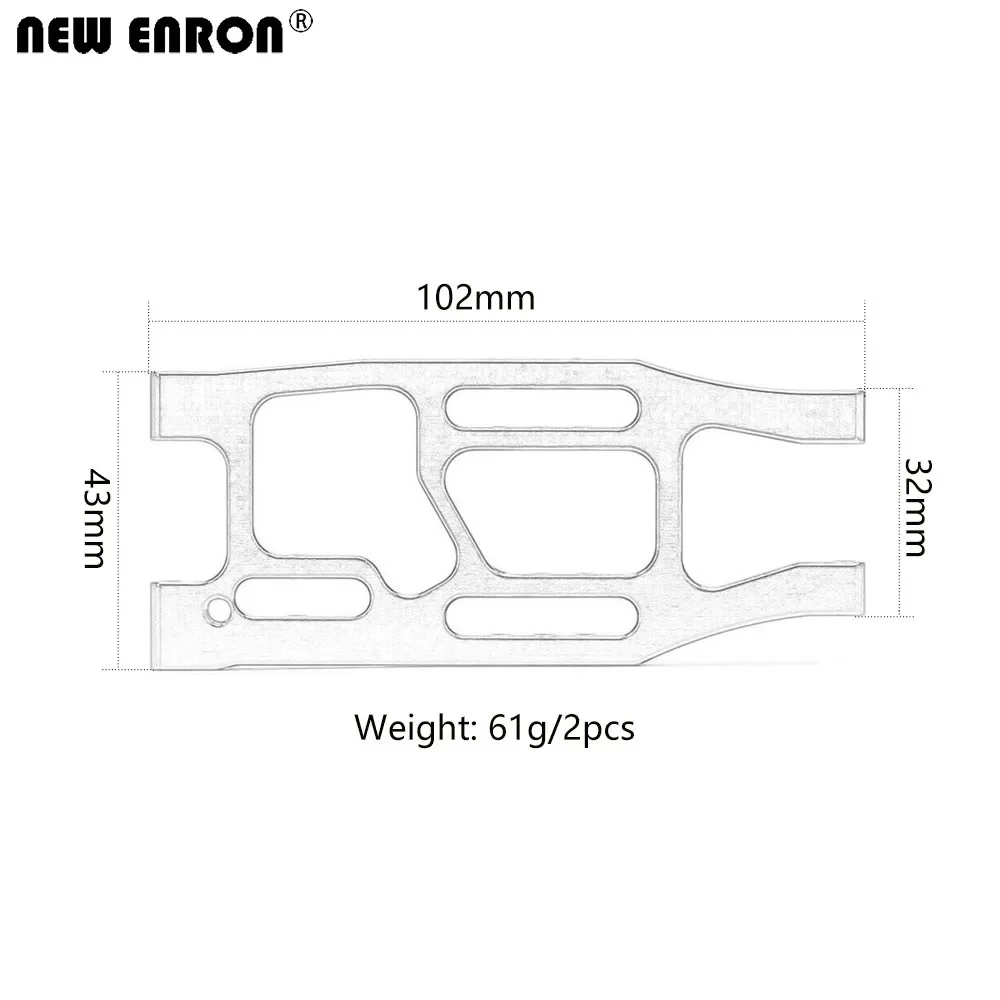 NEW ENRON Aluminium Alloy Front & Rear Lower Suspension Arm 101213 for RC Car 1/10 HPI Truck Bullet ST MT 3.0 Flux Upgrade Parts