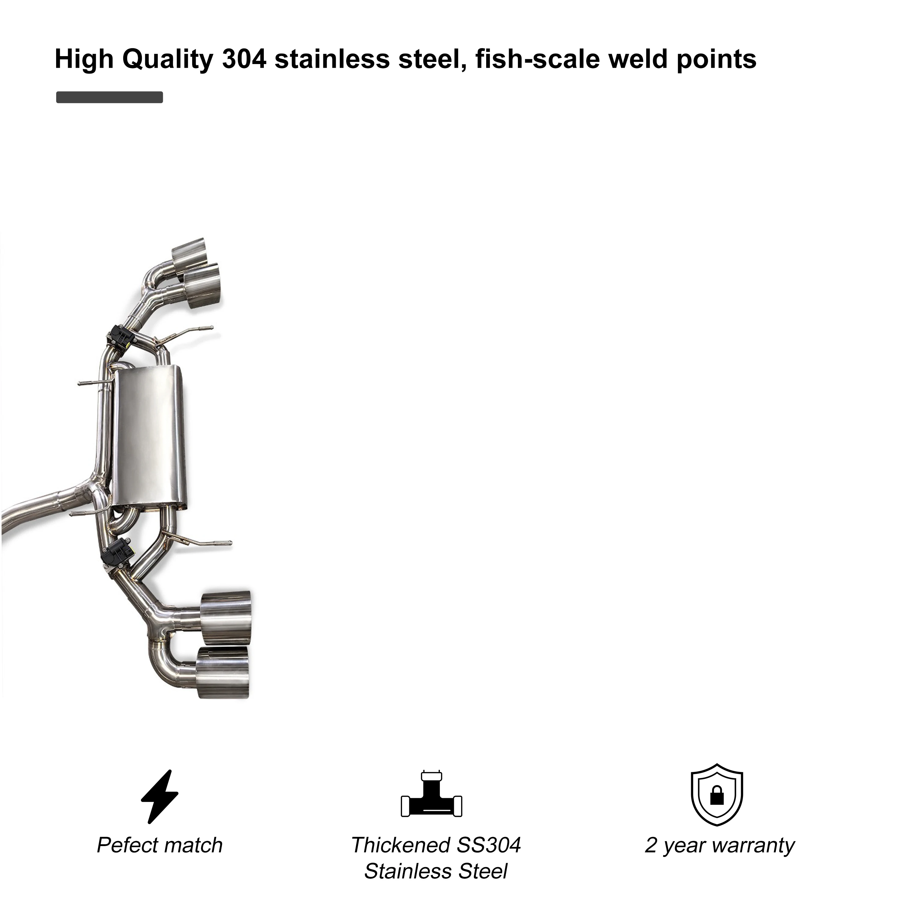 بيع PRO Nissan Sonny GTR R35 V6 3.8T مخصص منتصف الذيل صمام انفجارات العادم-معدلة ماسورة التصريف صمام العادم #4