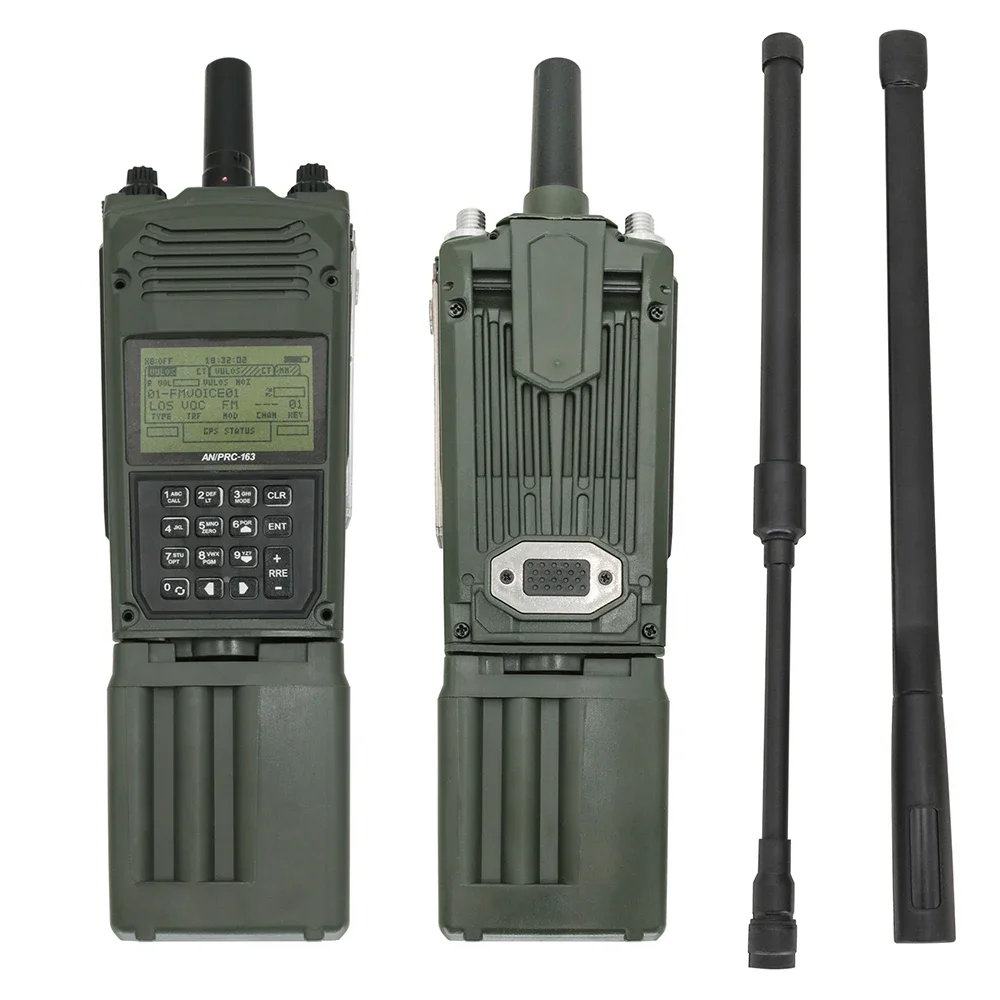 Tactical Military PRC 163 military radio walkie-talkie model for U94 6 Ptt and Baofeng UV5R or other suitable models