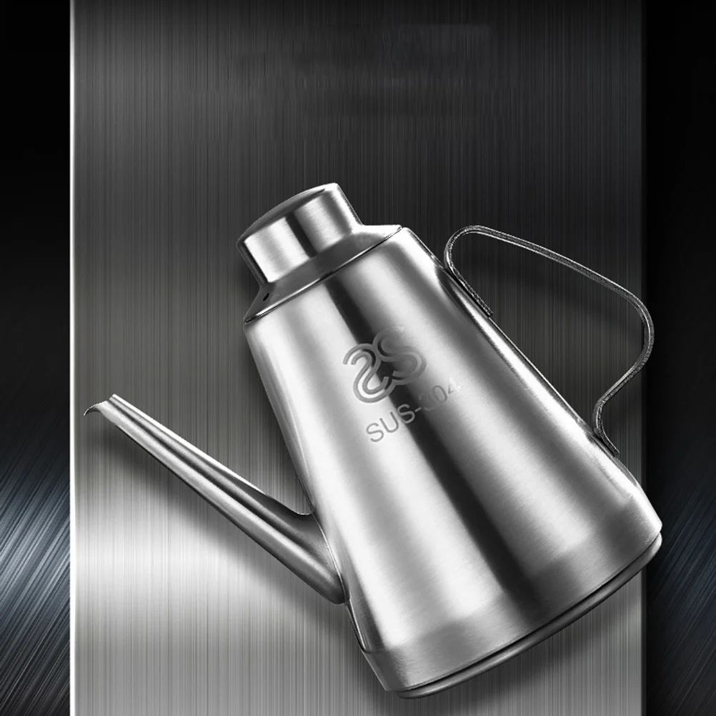 

Lecythus Olive Oil Gooseneck Water Kettle Beverage Dispenser Stainless Steel Bottle