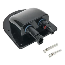1Pc Solar Connections Box ABS Double Cable Gland For Housing Solar Cells RV Waterproof Solar Panel Cable Connections Box