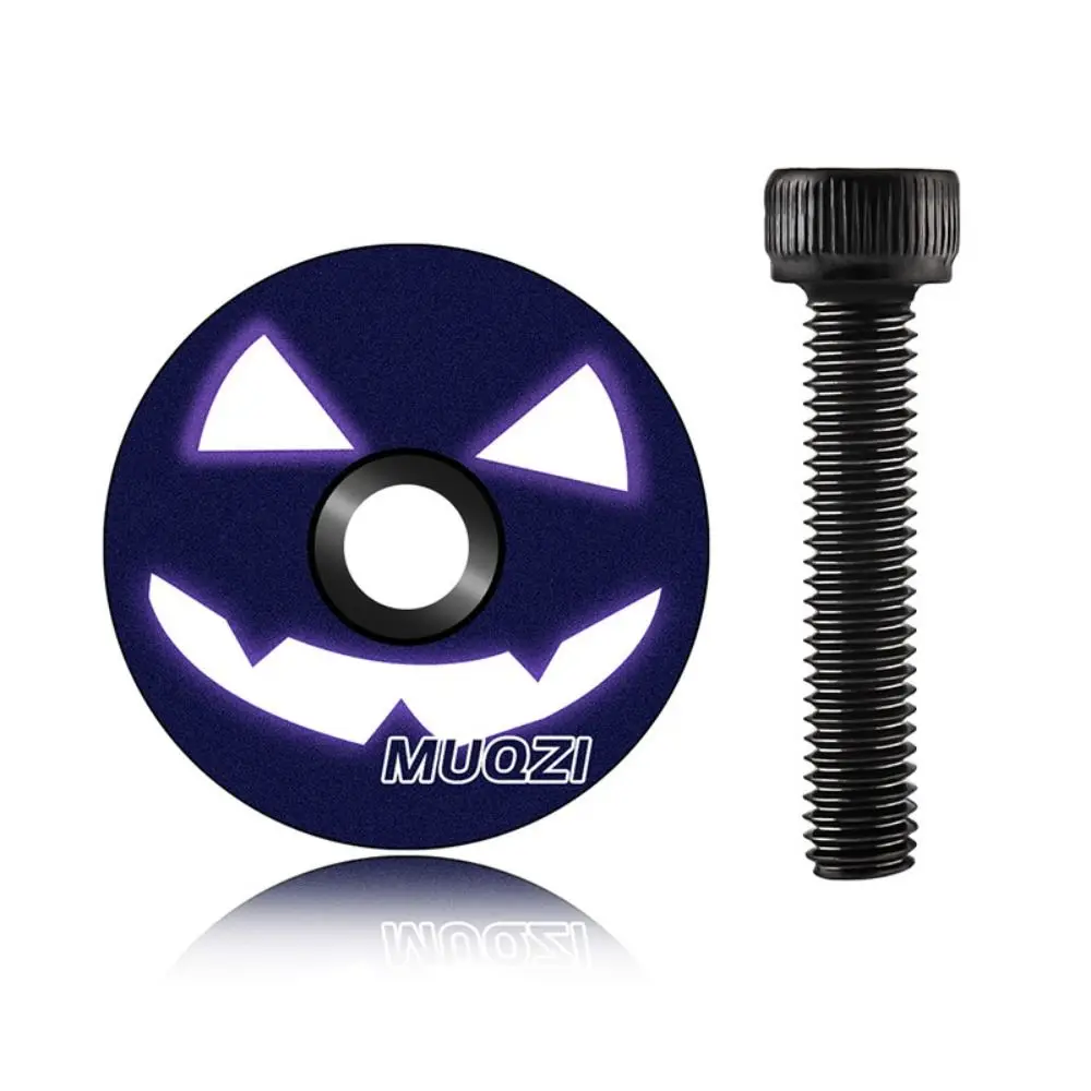 Stem Cap Bicycle Bowl Cover 28.6mm 1 1/8" with Screws Bicycle Stem Top Cap Cool Ultra-light Fork Tube
